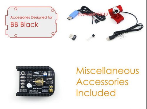 BeagleBone BB BLACK GPIO expansion board MISC CAPE + USB WIFI + Camera +DS18B20