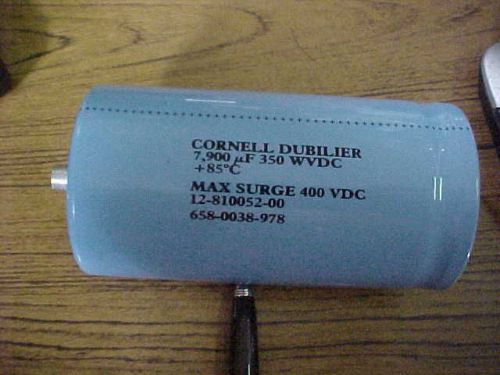 Cornell Dubilier CDE 12-810052-00 Capacitor, 7900uF, 350WVDC, +85C