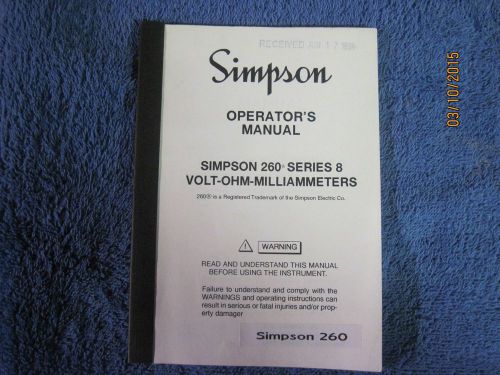 Simpson 260 Manual