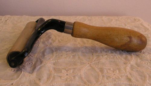 Antique b &amp; j ingento chicago cast iron ink roller printing tool for sale