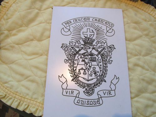 Engraving Template College Fraternity Lambda Chi Alpha Crest - for awards
