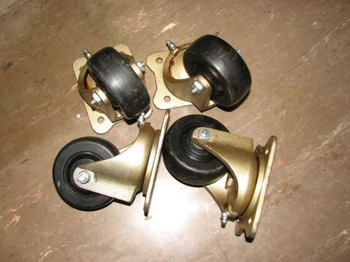 Swivel casters bassick #477 3-3/4&#034; x 1 1/2&#034; wide for sale