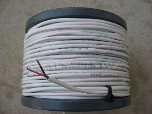 256&#039; White Plenum Rated Access Control Security Alarm Cable Wire 18/2 CMP