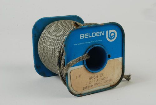 Belden 8668 7/32 Flat Width Braided Tinned Copper
