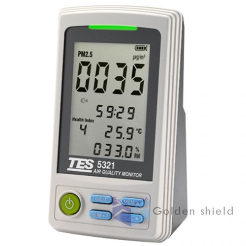 Tes-5321 pm2.5 air quality monitor pm2.5 : 0 to 500mg/m3 for sale