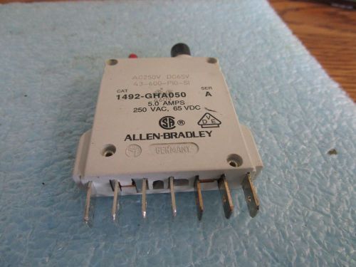 Allen Bradley Cat. #:  1492-GHA050, Series A Circuit Breaker  &lt;