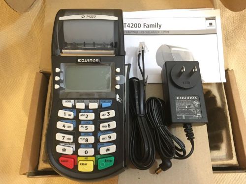 NEW Hypercom / Equinox T4220 Dual Communication Dial + IP Credit Card Terminal