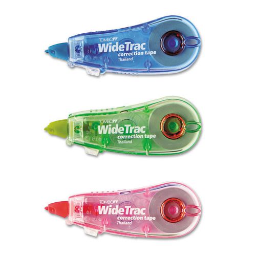 WideTrac Correction Tape, Non-Refillable, 1/3&#034; x 236&#034;, 3/Pack