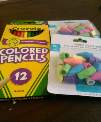 12 ct Crayola Colored Pencils  Pre Sharpened - NEW plus Bonuses!!!