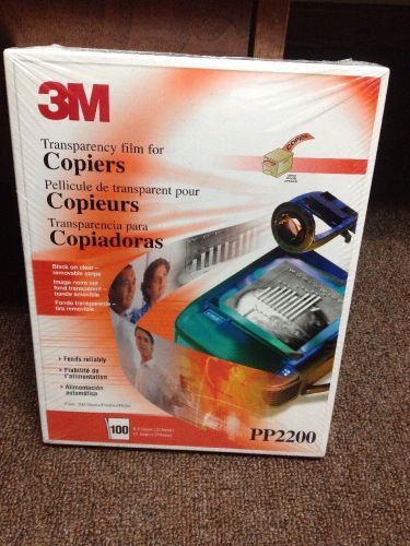 3M PP2200 Transparency Film for Copiers 8.5&#034; x 11&#034; 100 Count /Box - BRAND NEW