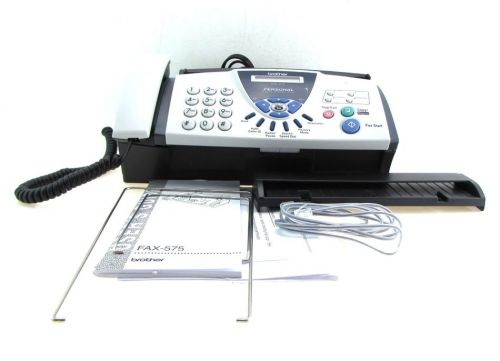 BROTHER INTERNATIONAL CORP Fax-575 Personal Plain Paper Fax, Phone &amp; Copier IOB