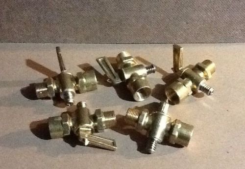 Parker shut off valve 3/8 fml to 3/8 male brass new v402p-6-6 drain cock for sale