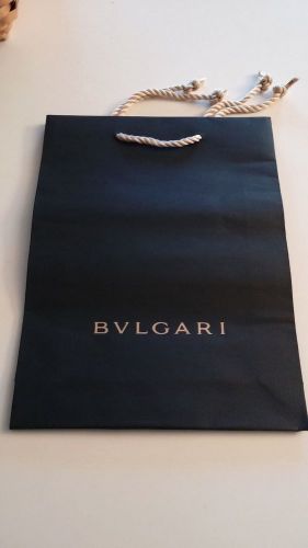 BVLGARI Black Gift/Shopping Bag 11 X 8 1/4 X 2 1/2   Medium