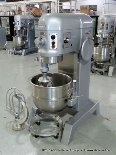 Hobart 60 quart mixer with timer h600t includes hook paddle whip and dolly for sale