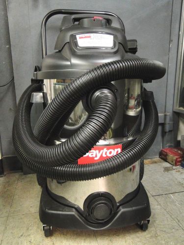 Dayton Stainless 22XJ63 Industrial Wet/Dry Vacuum  2 HP, 12 gal., 120V Shop Vac