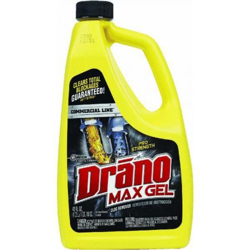 SC Johnson 22118 Max Liquid Drain Cleaner Clog Remover 42 oz