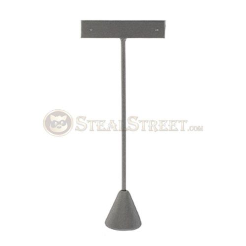 6.75 Inch Fashion Jewelry Tall T-Shaped Earring Display Stand, Gray