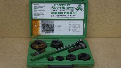 Greenlee 7238sb slug-buster punch set, 1/2&#034;&#034;-2&#034;&#034; conduit size (6313) for sale