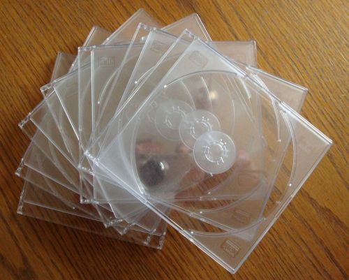 CD Disk Cases holders for two CDs - Clear (Seven (7) cases)