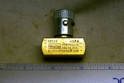 Parker 2000 PSI needle valve 3GPM  F/speed Control &amp; other Appl. New