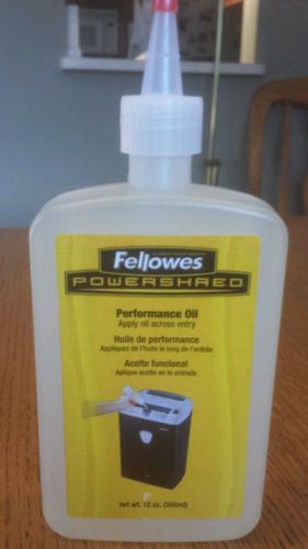 Fellowes Powershred performance oil for paper shredder