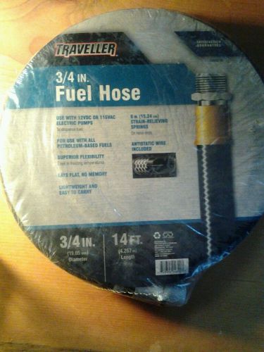 Fuel hose, 3/4x14ft lightweight, traveller brand by tsc. new in package. for sale