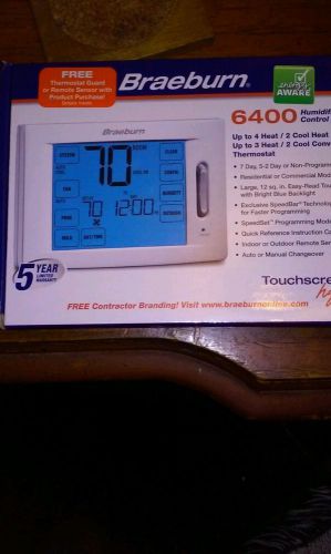 braeburn 6400 touchscreen programmable thermostat