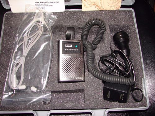 IMEX Fetal II Obstetric Doppler 3Mhz Early Fetal Heart Tones Vascular TESTED :)