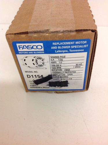 Fasco - D1154 - S58-780 M0613 Shaded Pole Blower Motor 1/20 HP