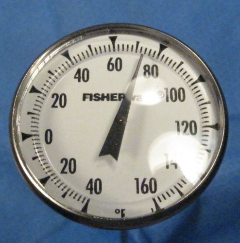 FISHER  DIAL  THERMOMETER  40&#039;  TO  160&#039; F     NEW  OLD  STOCK