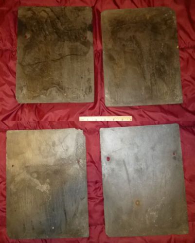 Antique (100 yrs-old) Slate Roof Shingles - 9&#034; x 12&#034; - Set of 4 - Good Condition