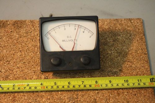 VINTAGE METER - STEAMPUNK - ASSEMBLY PRODUCTS USA / 0-5 MILLIVOLTS DC / W RANGE