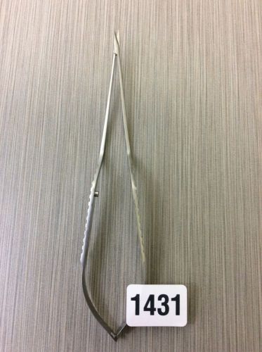 Scanlan Micro Scissors Flat Handle Bayonet-Style Curved up Blades 9&#034; #1431