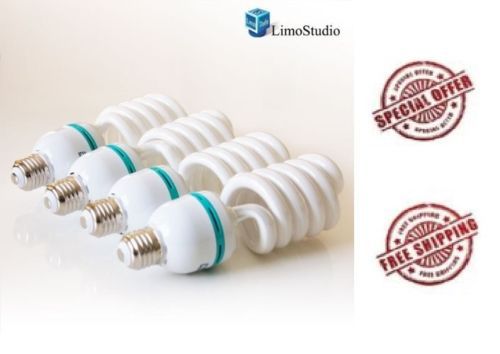 LimoStudio Full Spectrum Light Bulb- Four 45W Photography Photo CFL 6500K -