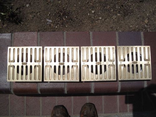4 new nds heavy duty brass drain grate &amp; cover with pvc collar model 913b for sale