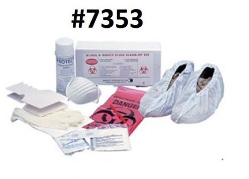 NEW Bloodborne / Blood &amp; Body Fluid Clean-Up Kit w/ Disinfectant #7353 by Impact