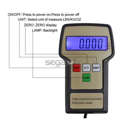 220LB Digital HVAC A/C Refrigerant Freon Charging Recovery Weight Scale w/ Case