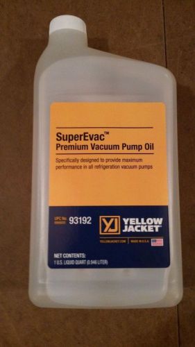 Ritchie yellow jacket superevac vacuum pump oil quart (1 qt) 93192 for sale