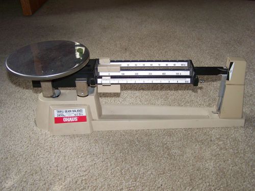 OHAUS Triple Beam Balance Scale 2610g  5 lbs  2 oz Classroom Homeschool Science