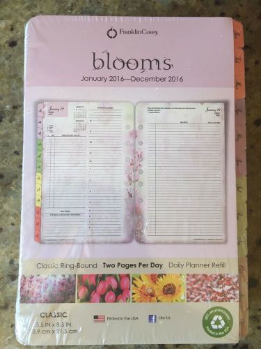 2016 Franklin Covey Blooms Planner Refill - New/2016/Sealed