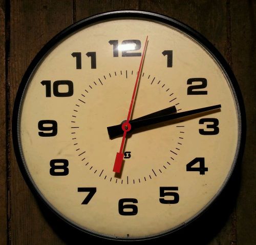 Simplex Time Clock 14&#034; Syncronizing Buzzer 804-053 D 115V Factory School Clock