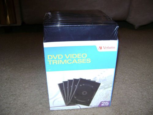 Verbatim 25 DVD Video Trim Cases...NEW