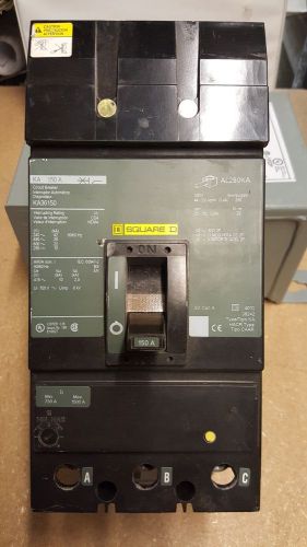Used square d ka36150 i-line circuit breaker 150 amps 600vac for sale