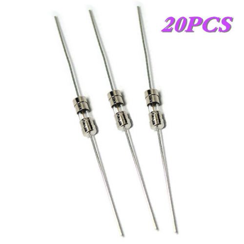 NEW! 20pcs 1A 250V 3x10mm Leaded Glass Fuses Axial leaded Good Quility!
