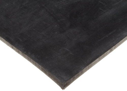 Neoprene sheet, 50a durometer, smooth finish, adhesive backing, black, 0.25&#034; for sale