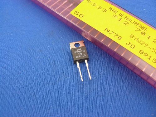 PHILIPS DIODE BYW29-50 BYW29 8A 50V 25NS TO-220AC lot of 20