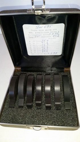 Vtg -shore instrument division 71430 test block kit rubber calibration durometer for sale