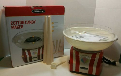 Bella Cotton Candy Maker,Red &amp; White Model 11407 New in Open Box