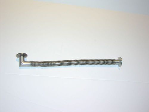 High vacuum flex hose adapter nw10 quick connect kf-10 pfeiffer bellows 11.5&#034; for sale