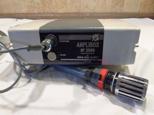 Vintage Amplivox No. 2589 Vintage amplifier and microphone